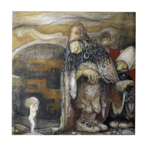 Azulejo De Cerâmica Troll de John Bauer