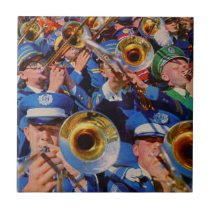 Azulejo De Cerâmica trombone banda máfia AKA geeks enlouquecidos
