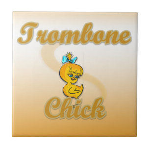 Azulejo De Cerâmica Trombone Chick