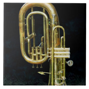 Azulejo De Cerâmica Trompete e Tuba
