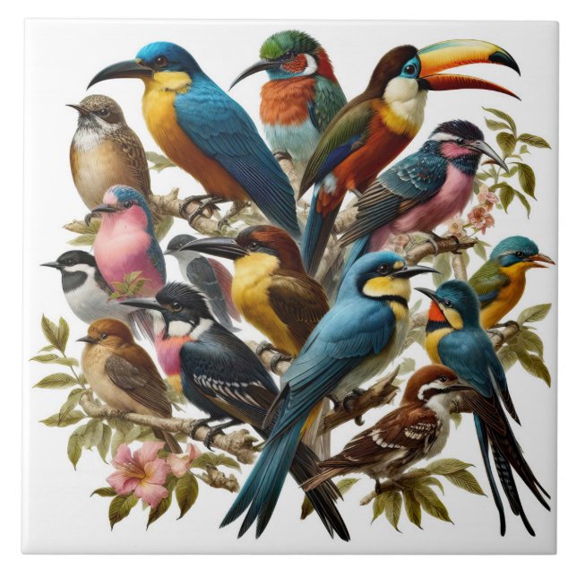 Azulejo De Cerâmica Tropical (Frente)