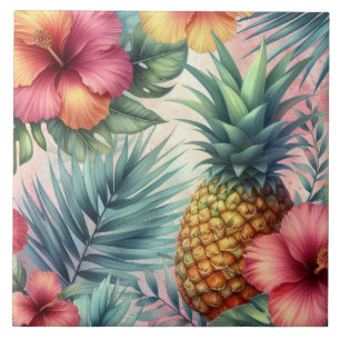 Azulejo De Cerâmica Tropical Bloom