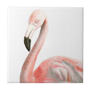 Azulejo De Cerâmica Tropical Flamingo Bird