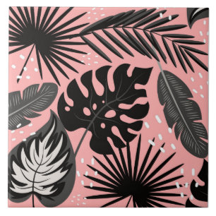 Azulejo De Cerâmica Tropical Rosa