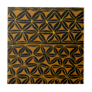 Azulejo De Cerâmica Tropical Tribal Mares do Sul Tapa
