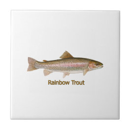 Azulejo De Cerâmica Truta Arco-Íris (com título)