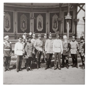 Azulejo De Cerâmica Tsar Nicholas II (1868-1918) que estão no garde