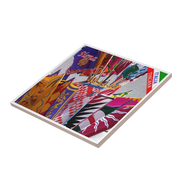 Azulejo De Cerâmica TSC063 SIENA, Banners of the Contrade, (Lateral)