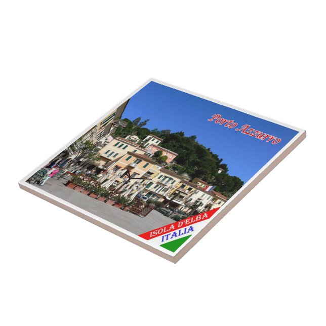 Azulejo De Cerâmica TSC079 PORTO AZZURRO ELBA Island, Toscana, (Lateral)