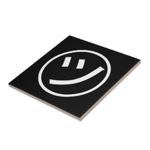 Azulejo De Cerâmica ㋡ Tsu Kana Katakana sorrindo Emoji / Emoticon