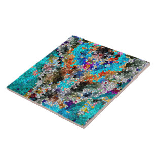Azulejo De Cerâmica TTEQOTGCubismoINV SGDRKDP AZUL