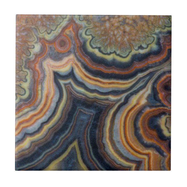 Azulejo De Cerâmica Tubo de floração ônix (Frente)