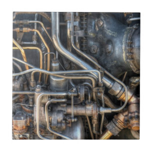 Azulejo De Cerâmica Tubulações do encanamento de Steampunk
