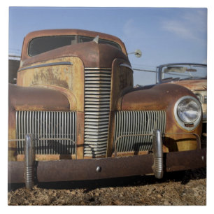 Azulejo De Cerâmica Tucumcari, New mexico, os Estados Unidos. Rota 66.