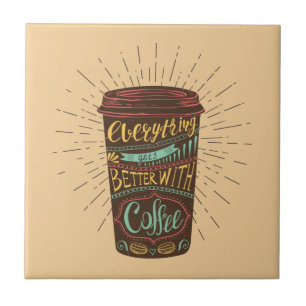 Azulejo De Cerâmica Tudo Melhora Com As Cotações De Café