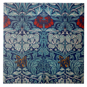 Azulejo De Cerâmica Tulip e Rosa, William Morris