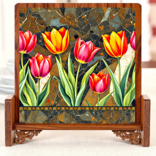 Azulejo De Cerâmica Tulip Mosaic Charm Cerâmica Azulejo