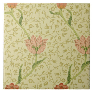 Azulejo De Cerâmica Tulipa 1885 do jardim projetada por William Morris
