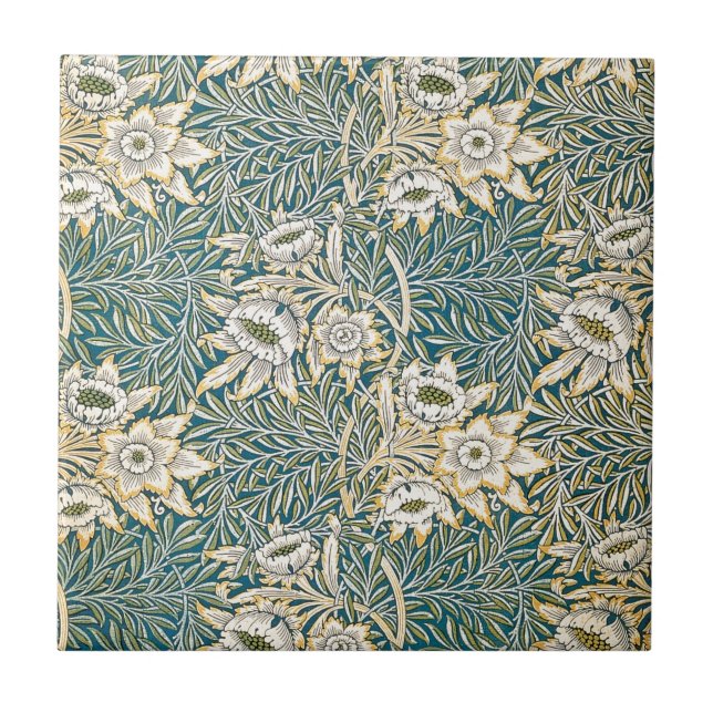 Azulejo De Cerâmica Tulipa e salgueiro de William Morris (Frente)