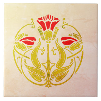Azulejo De Cerâmica Tulipa Estilística