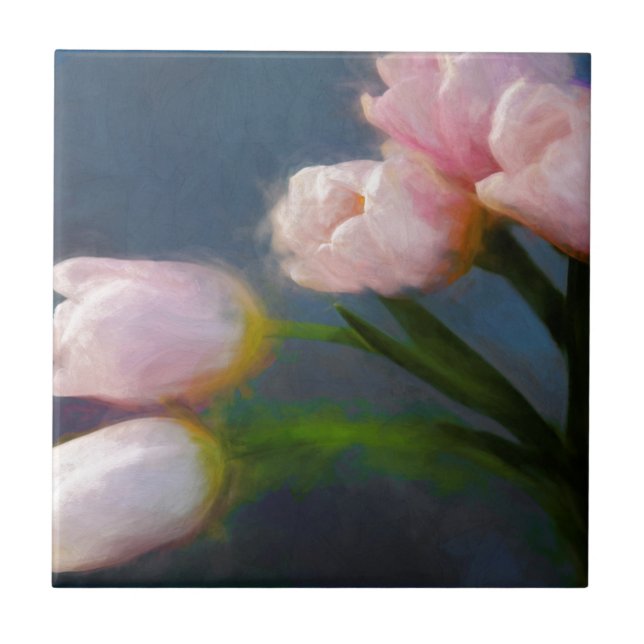 Azulejo De Cerâmica Tulipas 3 (Frente)