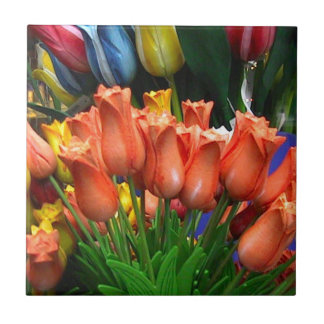 Azulejo De Cerâmica Tulipas de madeira de Amsterdão