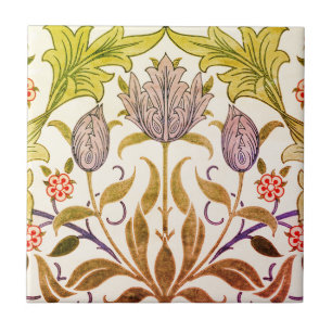 Azulejo De Cerâmica Tulipas William Morris