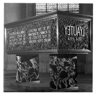 Azulejo De Cerâmica Tumba do Marechal Lyautey França Paris Antiga