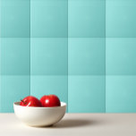 Azulejo De Cerâmica Turquesa betuminosa de cor sólida<br><div class="desc">Coloração sólida,  design de chá preto.</div>