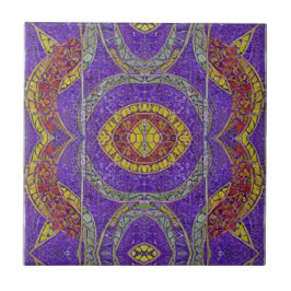 Azulejo De Cerâmica Turquesa de ouro-azulejo-roxo-marroquino