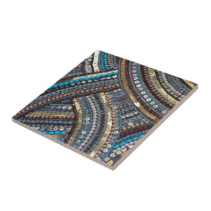 Azulejo De Cerâmica Turquesa elegante sequined