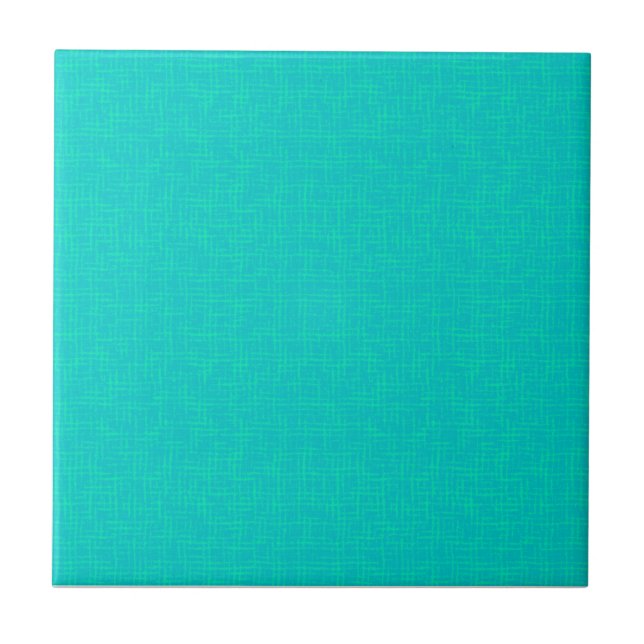 Azulejo De Cerâmica Turquesa neon texturizada. (Frente)