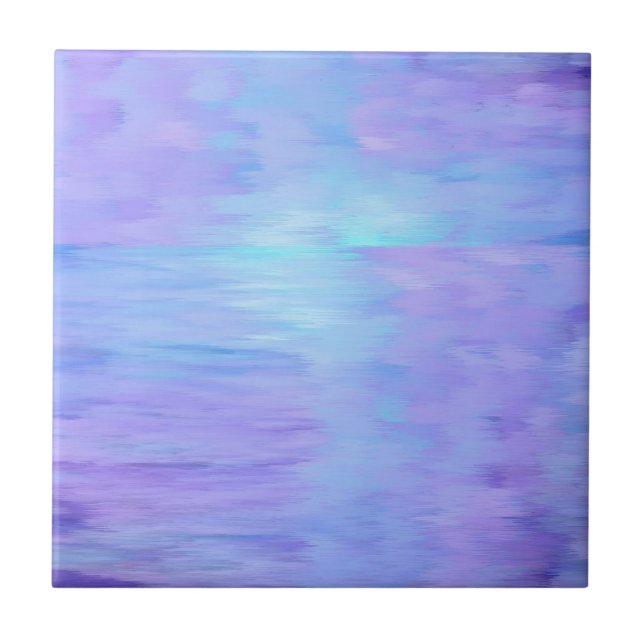 Azulejo De Cerâmica Turquesa & roxo misturados (Frente)