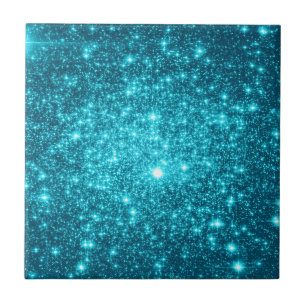 Azulejo De Cerâmica Turquoise Sparkle