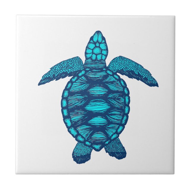 Azulejo De Cerâmica turtle (Frente)