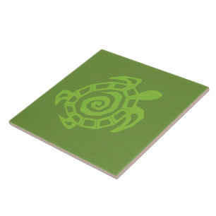 Azulejo De Cerâmica Turtle Green Impressão