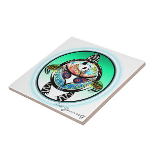 Azulejo De Cerâmica Turtle Panda