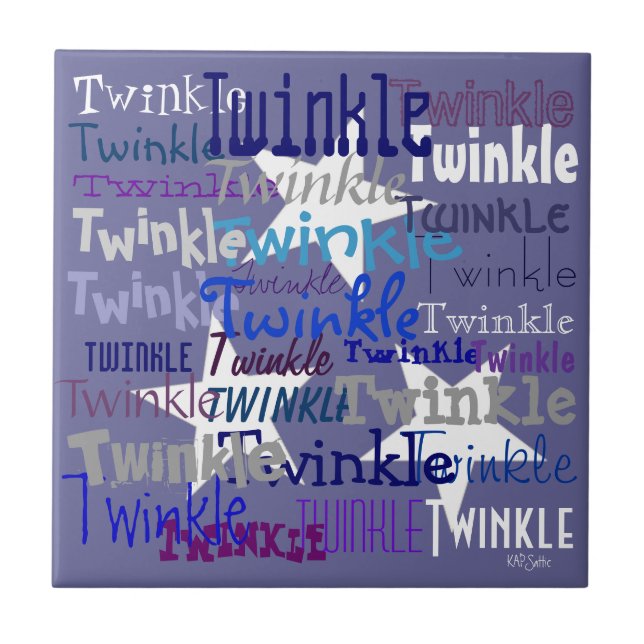 Azulejo De Cerâmica Twinkle (Frente)