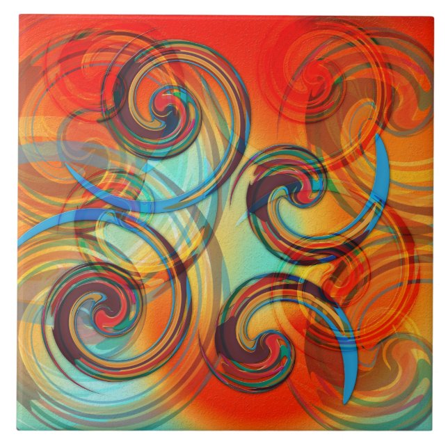 Azulejo De Cerâmica Twirl (Frente)