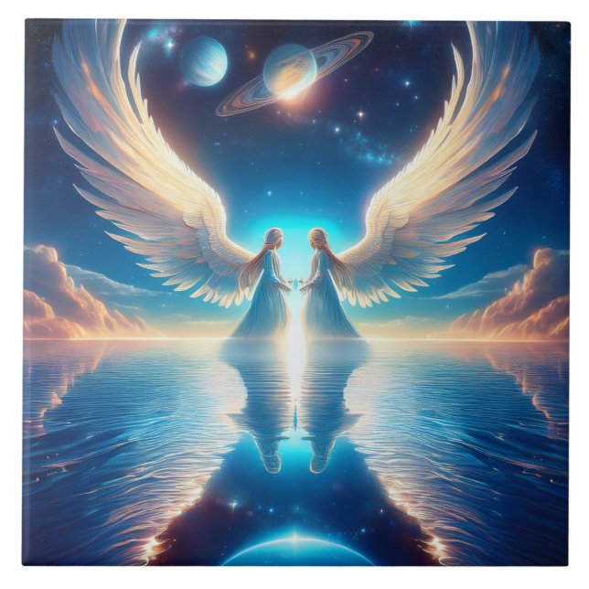 Azulejo De Cerâmica Two Angels (Frente)