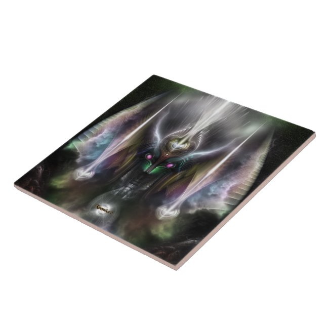 Azulejo De Cerâmica Tyrinan O Horikin Deus Da Guerra (Lateral)