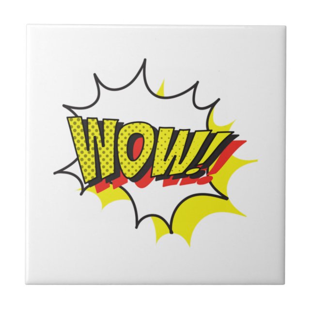 Azulejo De Cerâmica Uau dia livre Clássico (Frente)