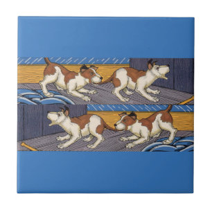 Azulejo De Cerâmica UCH! cachorro morde cachorro