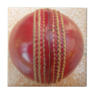 Azulejo De Cerâmica Última bola vermelha de críquete