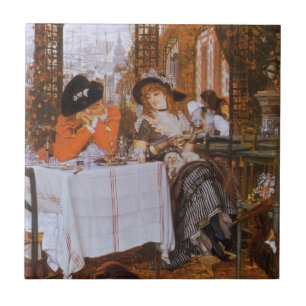 Azulejo De Cerâmica Um Almoço (Le Dejeuner) por James Tissot