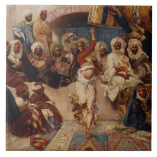 Azulejo De Cerâmica Um auditorio interessado, 1883 (óleo em canvas)