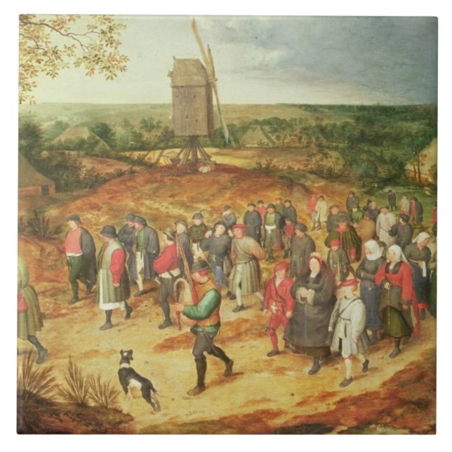 Azulejo De Cerâmica Um Casamento Camponês (Frente)