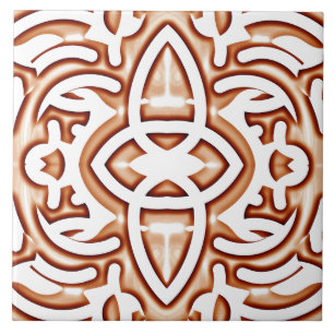 Azulejo De Cerâmica Um clássico design de cor marrom vibrante e tendên