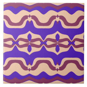 Azulejo De Cerâmica Um clássico padrão horizontal multicolorido vintag