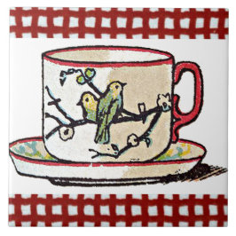 Azulejo De Cerâmica Um Cuppa